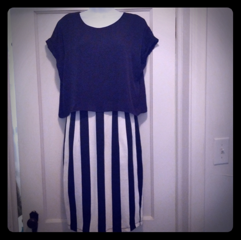 Black and white dress